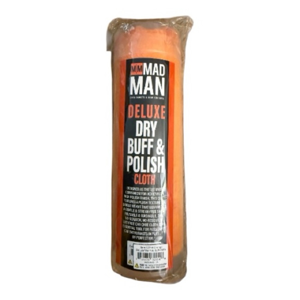 Deluxe Dry Buff & Polish Cloth - Orange